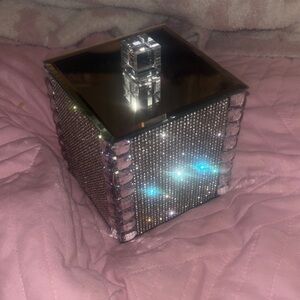 Silver Rhinestone Jewelry Box